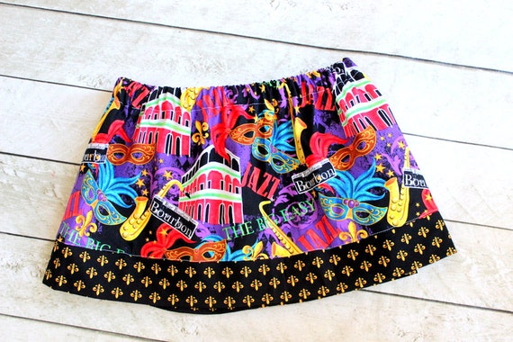 girls mardi gras shorts