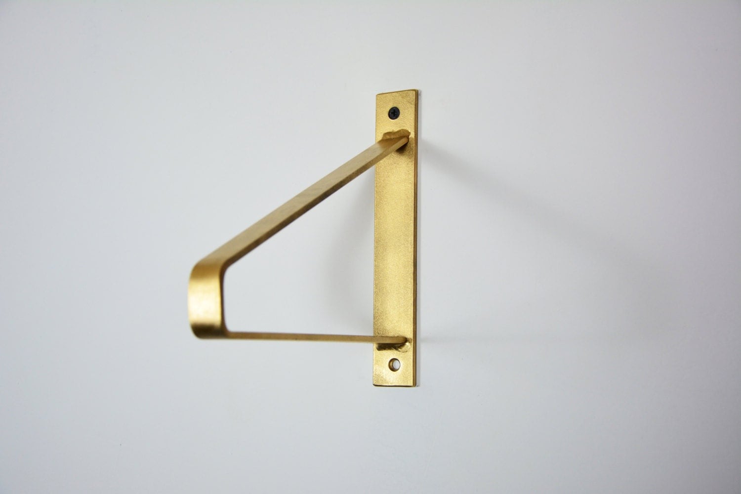 Pair of Light Gold Steel Brackets - 8 x 10 - Newest Design 