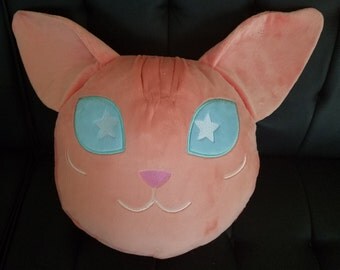 hairless 'sphynx' cat throw pillow