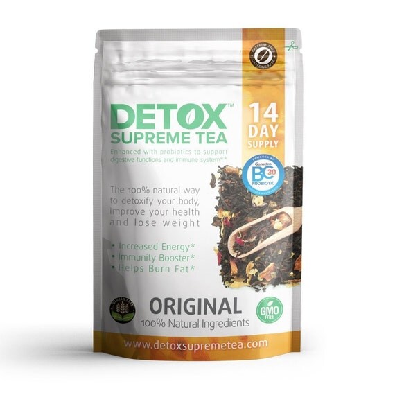 Detox Supreme Weight Loss Caffeine Free Probiotic Tea: Helps