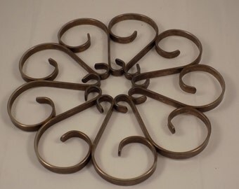 Vintage Heavy Silver Trivet or Wall Decor
