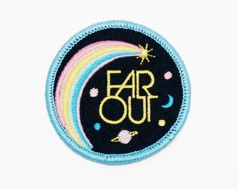 Far Out Iron On Patch