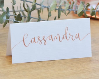 Place Card Wedding Calligraphy Hand Lettered Place Cards