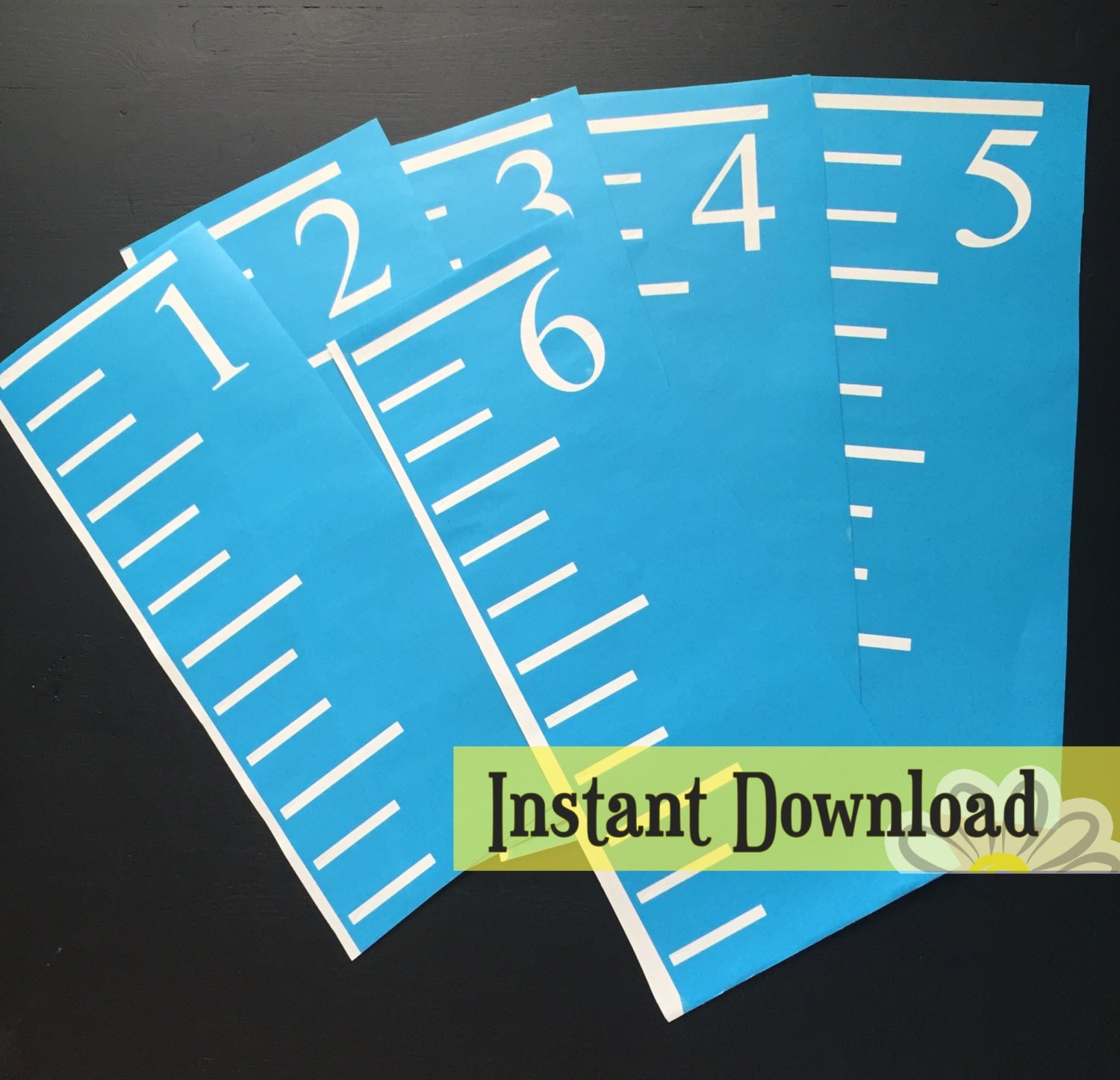 Download Growth Chart Ruler Stencil File SVG/JPG/PDF Cut File