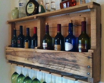 The Original Wine Rack, Distressed, Reclaimed Wood, Rustic,