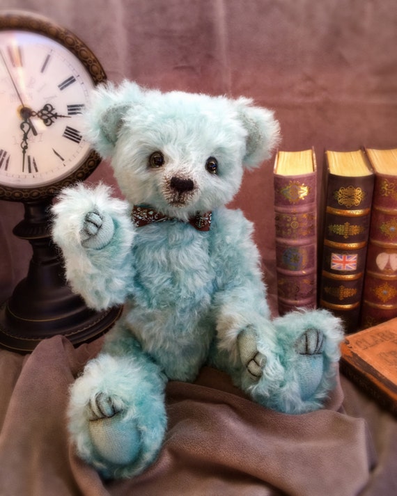 big teal teddy bear