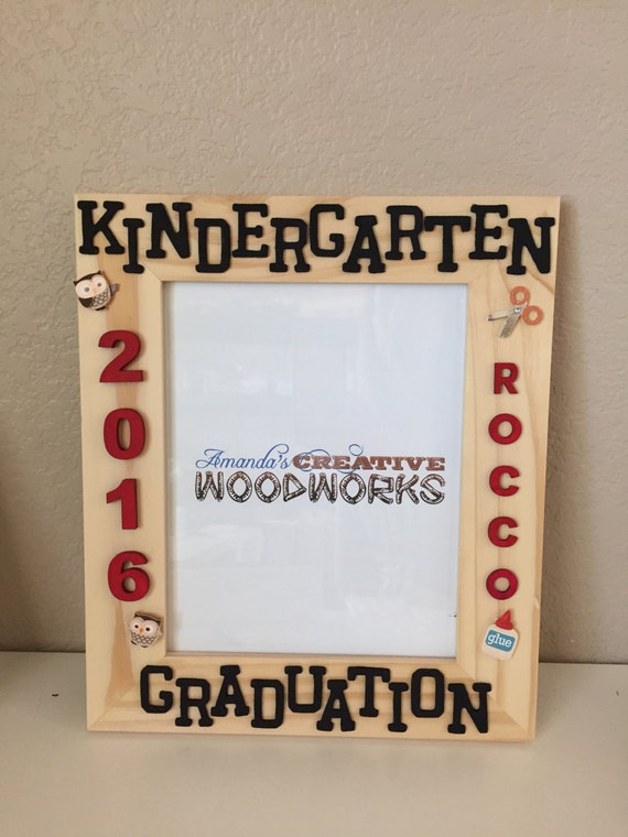 preschool frame 8x10 preschool graduation by amandaswoodworks