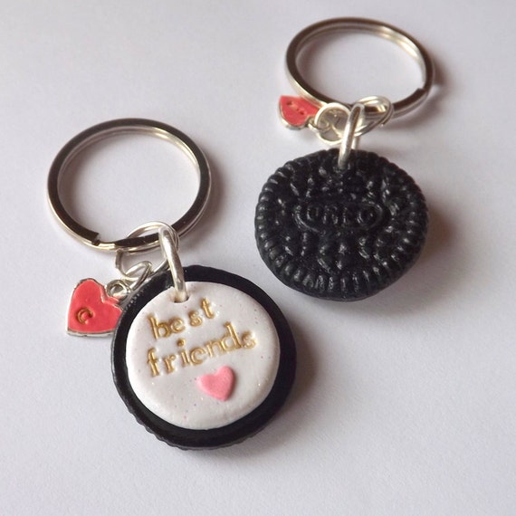 Personalized Oreo Keychains Best Friend Keychains BFF Gift