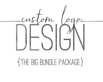 Logo Design Package - Custom Logo Design - Business Logo - Watercolor Logo - Graphic Design Logo Package - Logo Branding - Modern Logo
