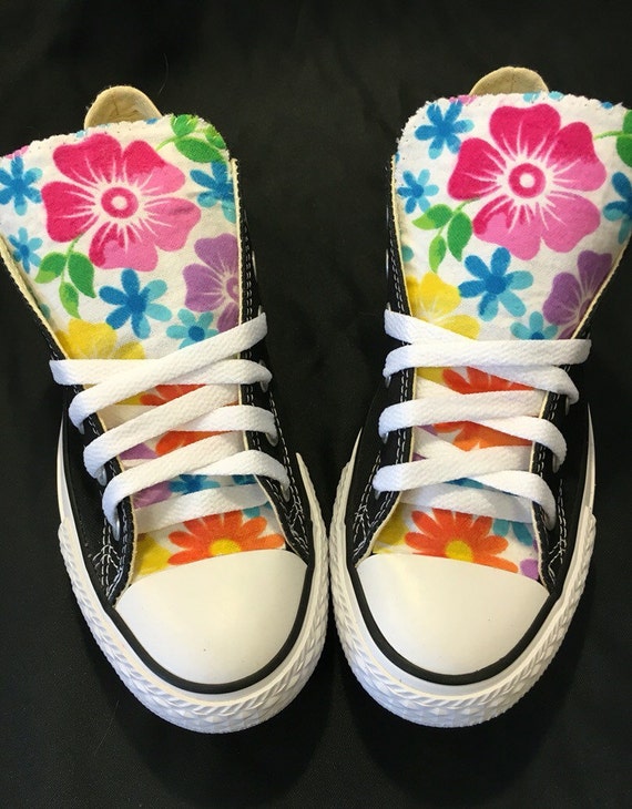 Floral Converse Shoes