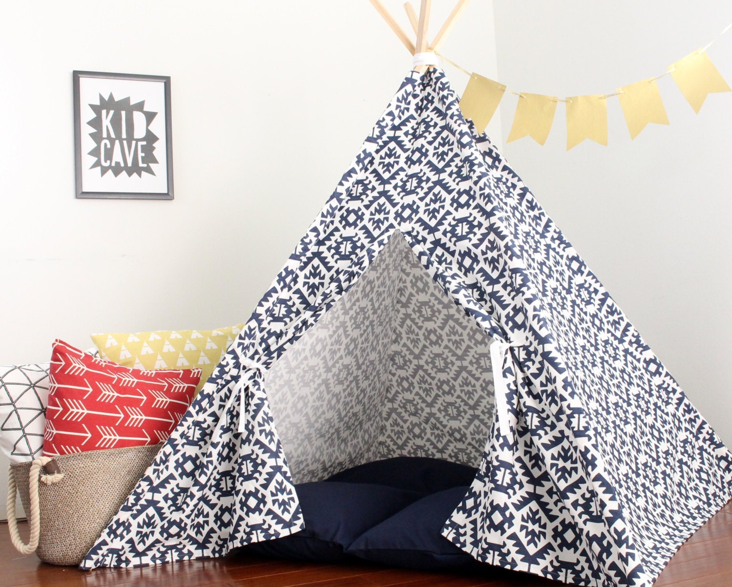 Teepee Play Tent Modern Geometric Pattern Custom Order One