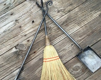 Fire Tools, Fire Poker, Fireplace Set, Fire Tool Set, Forged, Metal Fireplace Tools, Fire Pit Tools, Wood Stove Tools, Iron Decor, Gift For