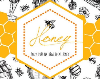 Honey label | Etsy Honey label | Etsy