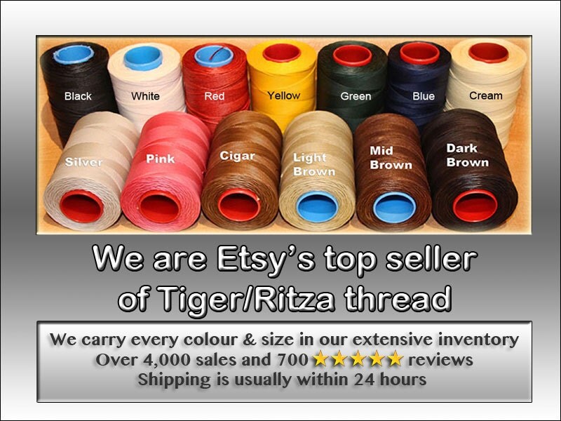 1.0mm Tiger Thread the BEST for Hand Sewing Leather by LeatherWurx