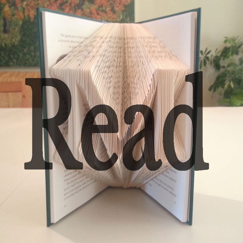 Book Folding Template Read By DIYMarta