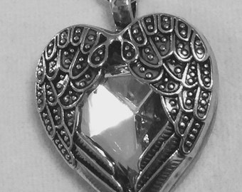 Skosh Open Silver Heart Necklace 55-764