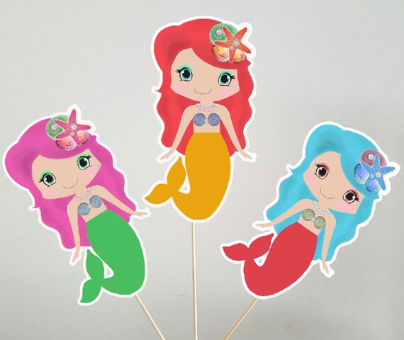 Mermaid Centerpieces, Under the Sea Centerpieces Il_570xn