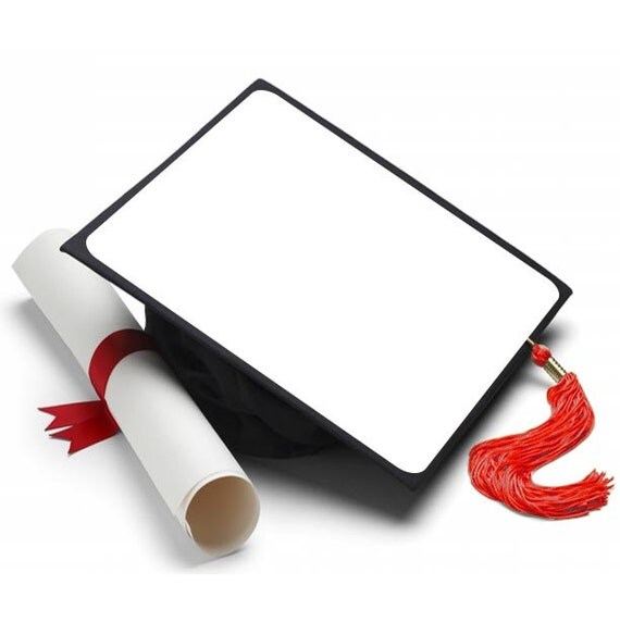 White Background Decorated Grad Cap Decorating Kit Ideas