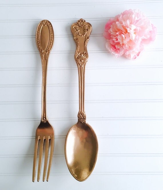 Large Spoon and Fork Kitchen Decor Kitchen by PenelopeMayDecor