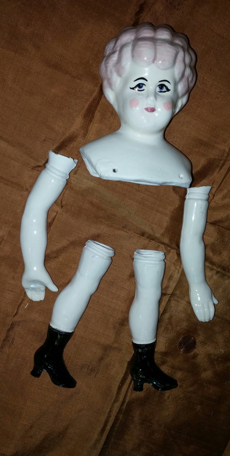 Porcelain Doll Parts Supply China Head Neo Victorian Steampunk