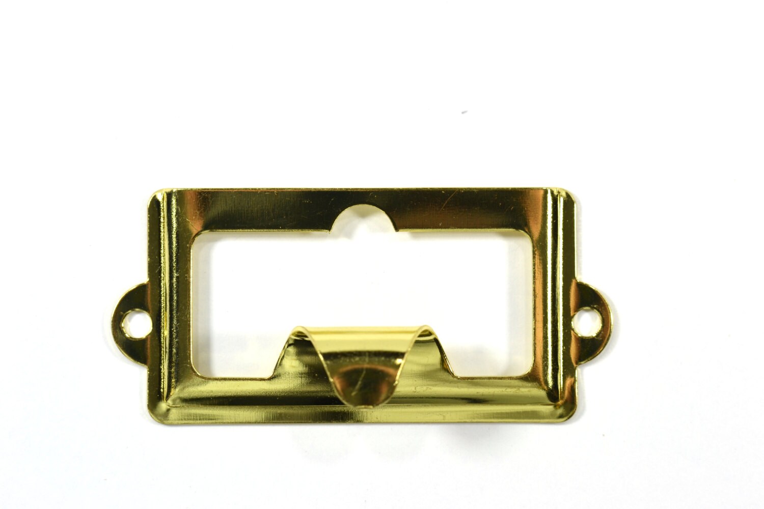 BRIGHT BRASS Label HoldersChoice of 21 25 Finger Pull