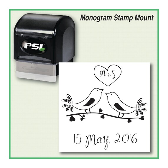 Save the Date Love Bird Stamp Wedding Stamp by