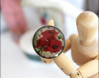 Bague "Coquelicot "
