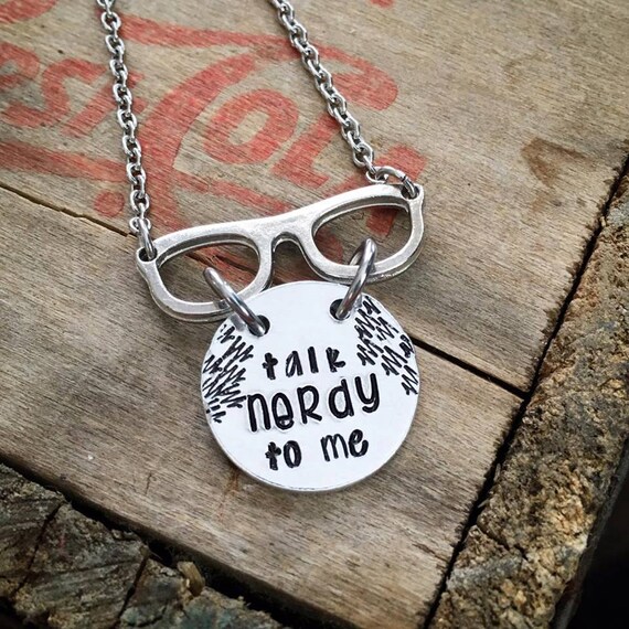 Talk Nerdy to Me Nerd Jewelry Glasses Nerd Necklace