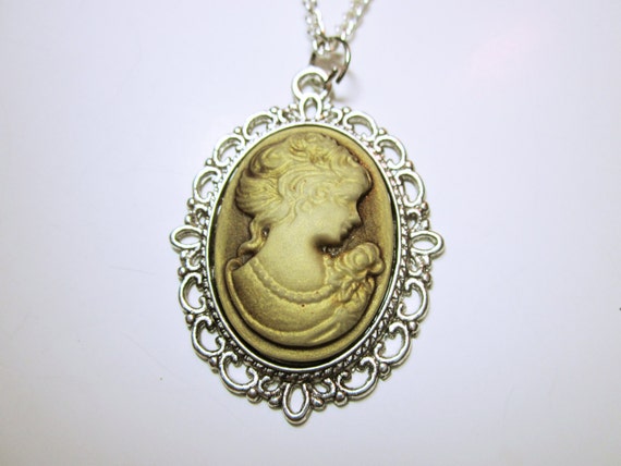 Women's Cameo Necklace Cameo Necklace Ivory Cameo