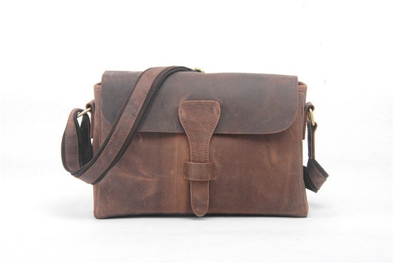 retro Leather Satchel BagBrown leather messenger bag leather