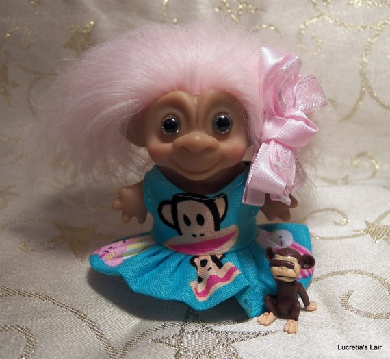 monkey troll doll