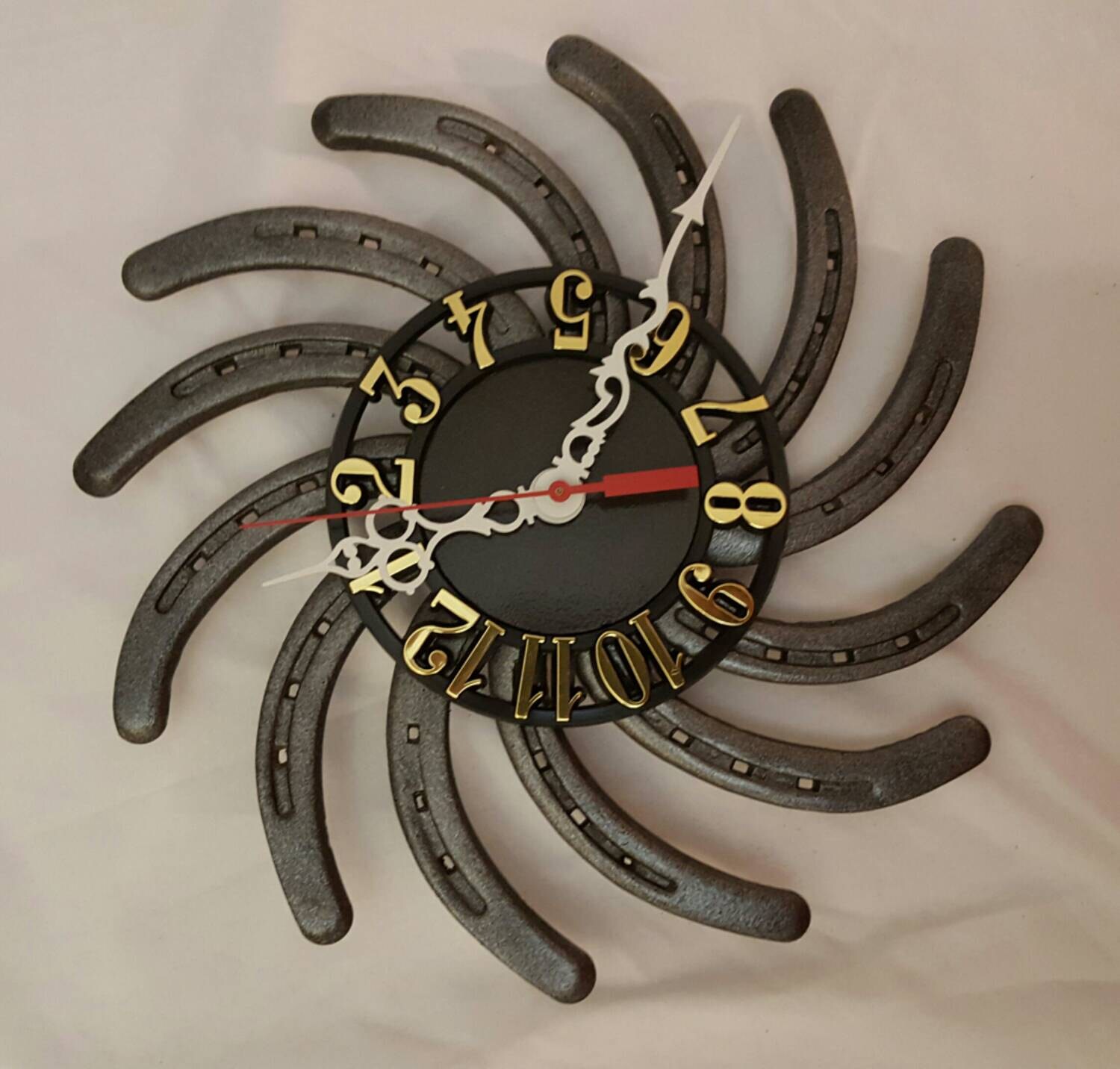 Horse Shoe Wall Clock
