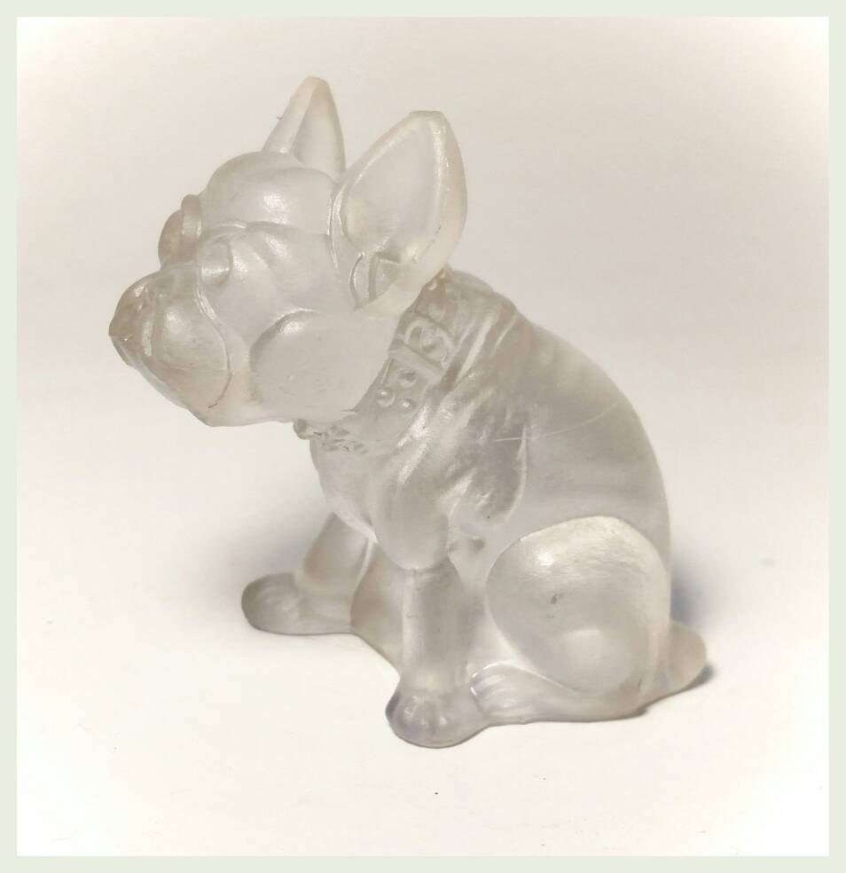 glass bulldog figurine