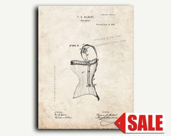 Patent Print - Corset Patent Wall Art Poster