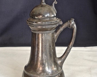 Syrup Pitcher Rogers Smith & Co 1873 Antique Silver Plate Meriden CT 03159
