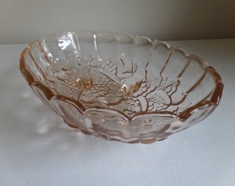 Peach colored glass | Etsy
