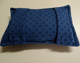 Port Softie Seatbelt Pad for Chemotherapy Patients - Navy with Black Print