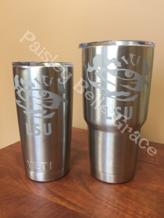 Items similar to Sandblasted Yeti Etched Personalized Monogrammed Yeti