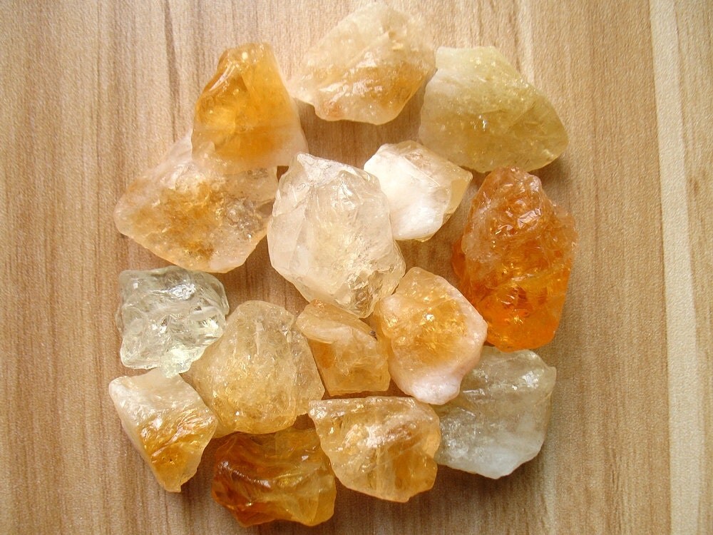 Raw Rough Natural Citrine Beads Yellow Citrine Quartz Crystal