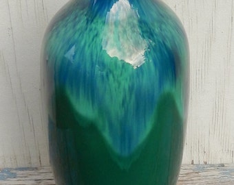 Fabulous Retro Tall Drip Glaze Lamp!