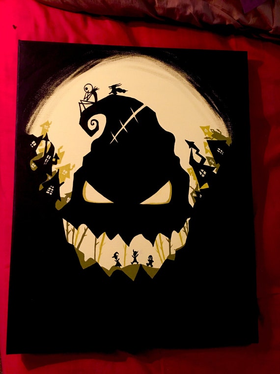 The nightmare before Christmas painting