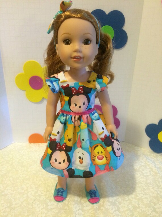 wellie wishers doll clothes tsum tsum dress headband a wellie wishers doll clothes tsum tsum dress headband a