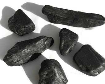 1 x Coal Anthracite Tumble Stone / Tumblestone