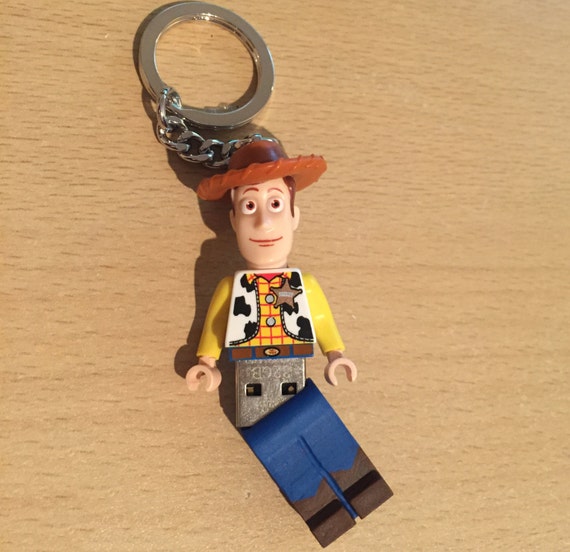 Lego Woody USB Minifig Keychain Toy Story by DFXLegoMinifigs
