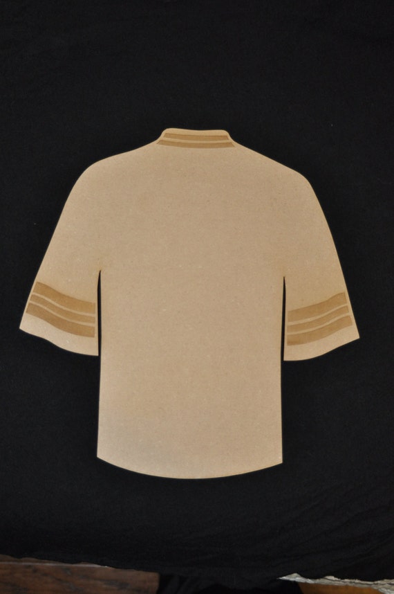 Football Jersey Wood Cutout Laser Cut Sports Shaped DIY
