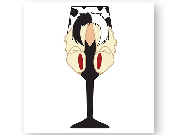 Download Disney Cruella Deville 101 Dalmatians Villain Food Wine