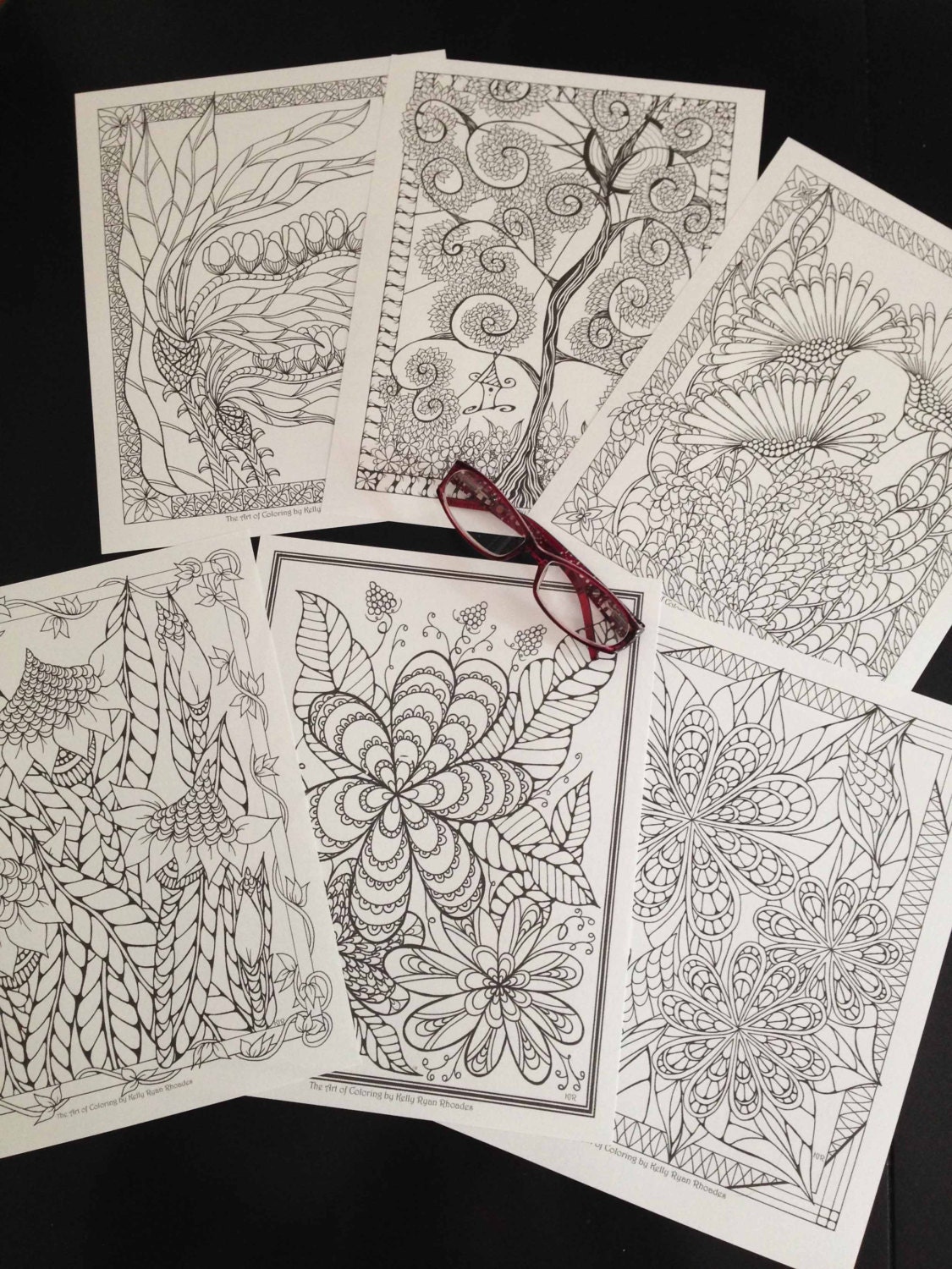 Digital Coloring Book-PDF by TheArtofColoring on Etsy