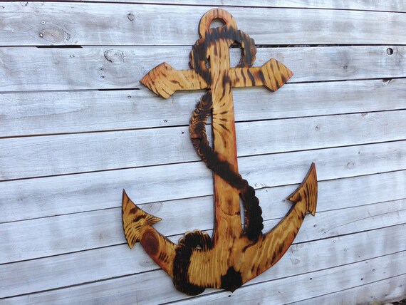 gift for him large anchor wood decor outdoor wall sign gift for him large anchor wood decor outdoor wall sign