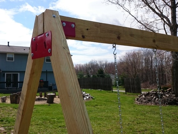 metal brackets for wood swing sets