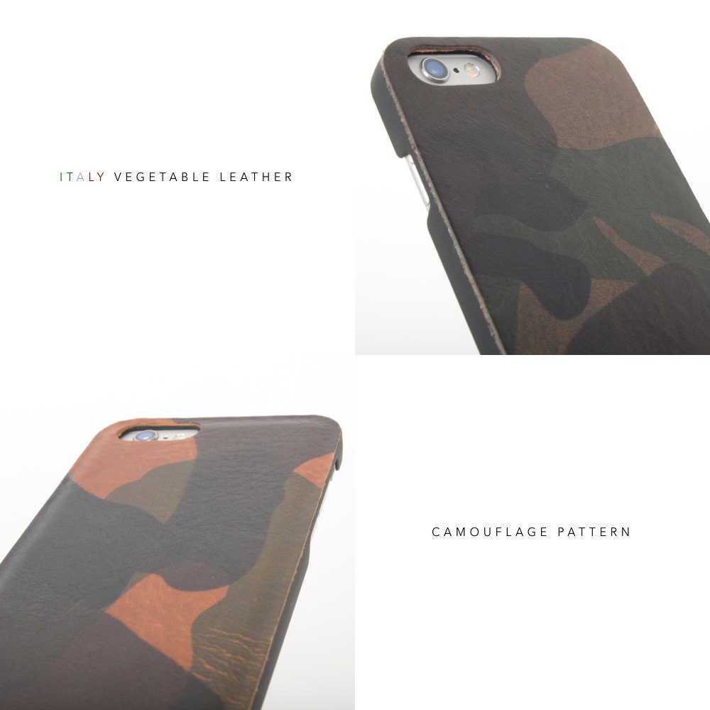 Luventmade Camo leather Slim Phone cases Leather by MyLeatherTool